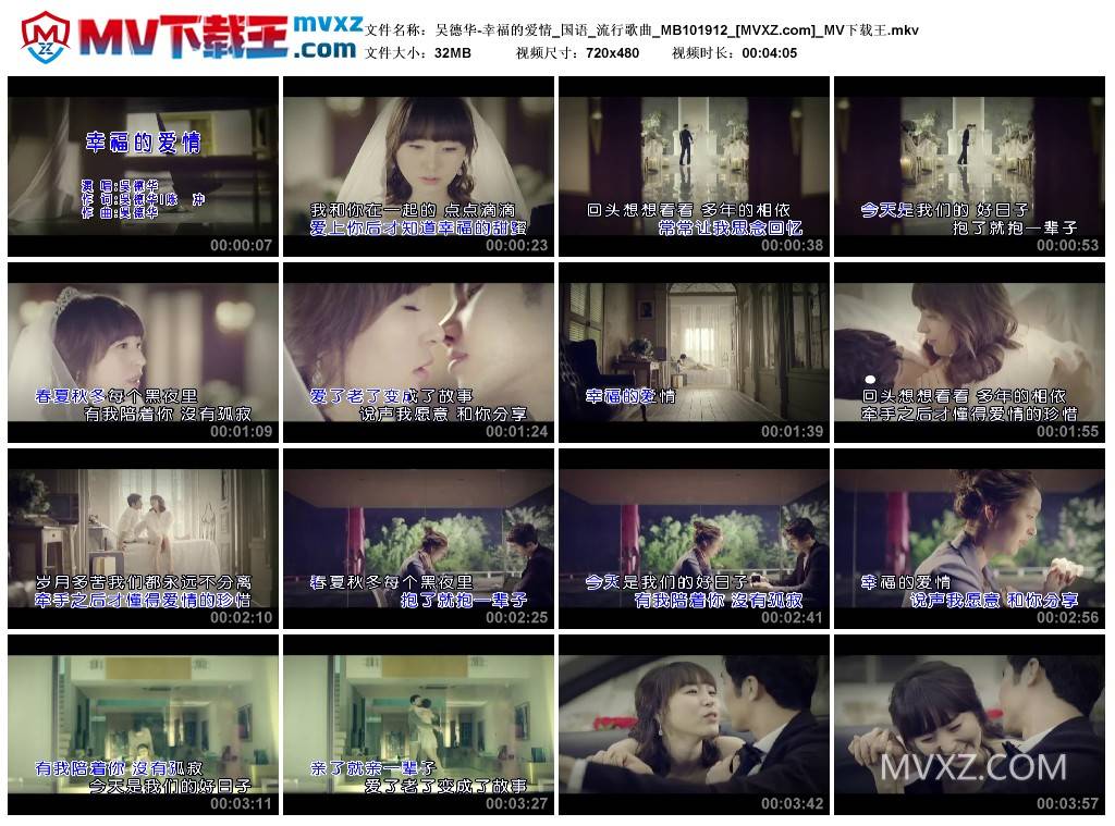 吴德华-幸福的爱情_国语_流行歌曲_MB101912